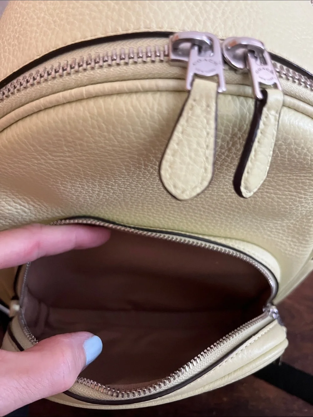 Coach Mini Court Backpack C8603 pale lime green